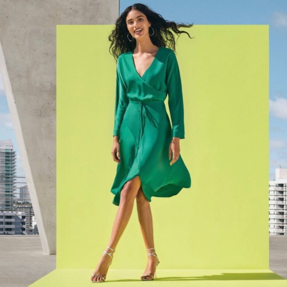 NWT Cushnie x Target Green Wrap Dress